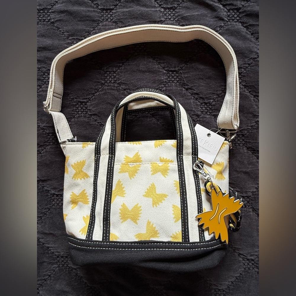 Bow Tie Pasta Cee Klein canvas tote bag - New